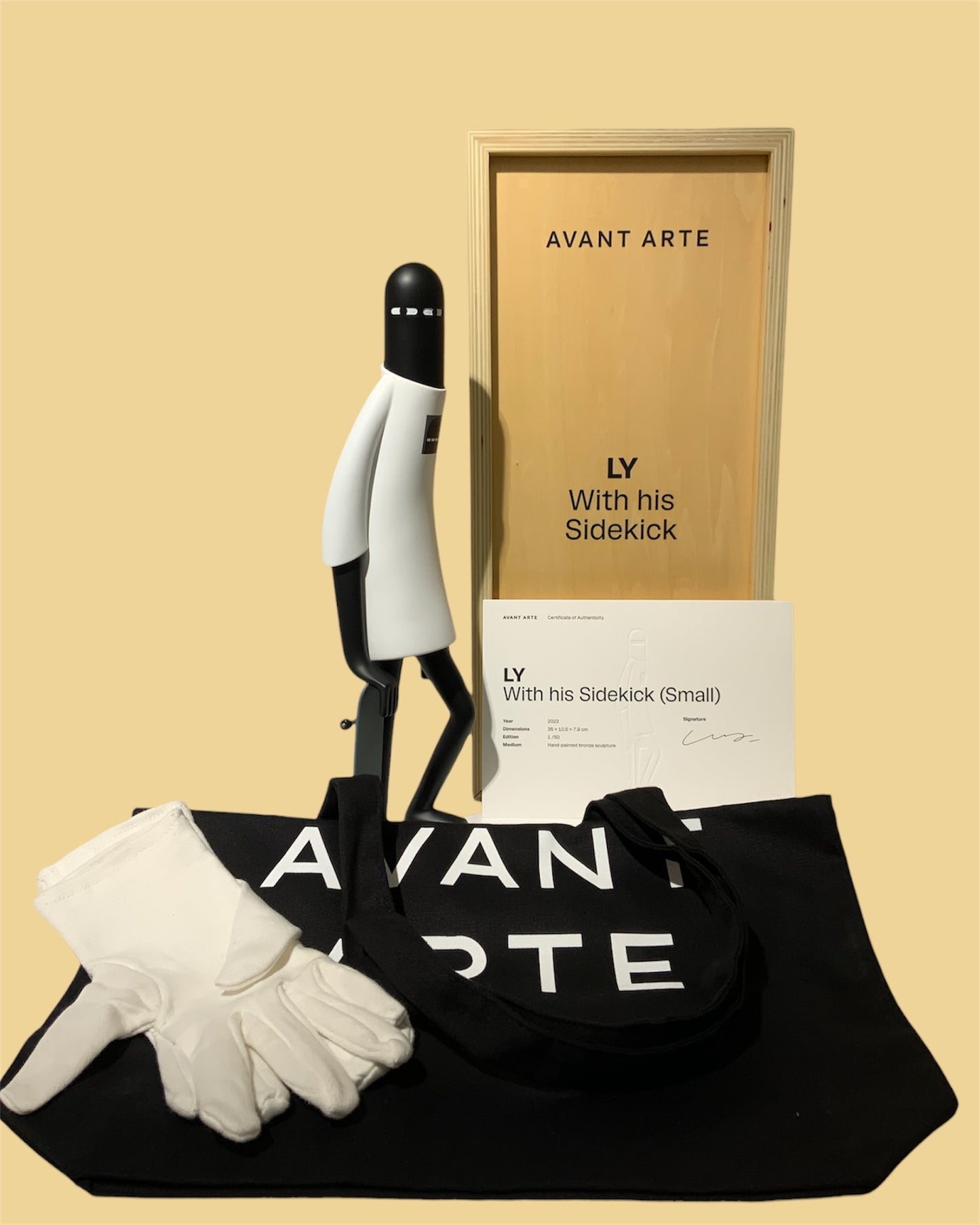 【お問合せ商品】LY – With his Sidekick (Small) ブロンズ作品　ED50