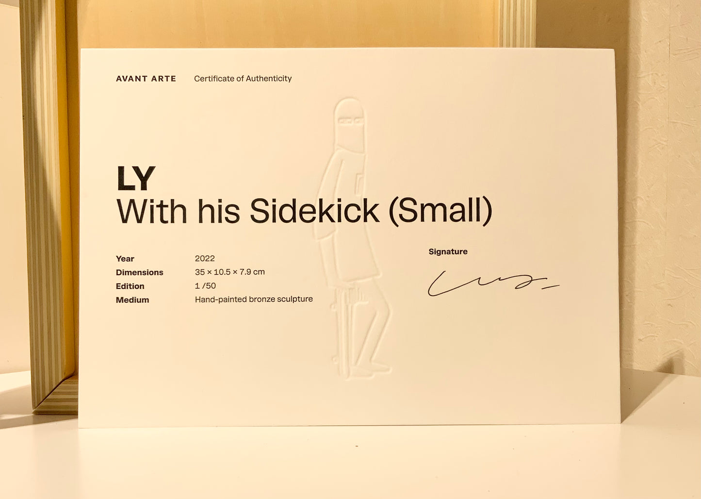 【お問合せ商品】LY – With his Sidekick (Small) ブロンズ作品　ED50